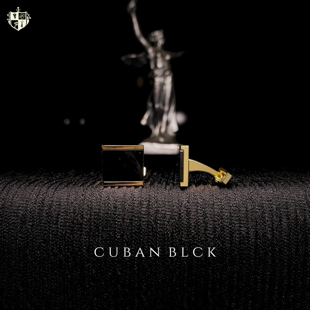 Cuban Blck cufflinks