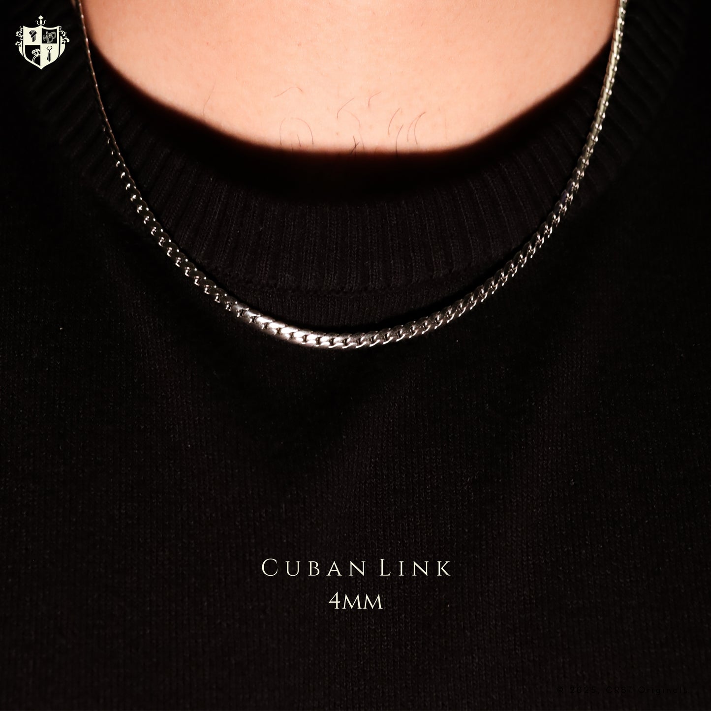 Cuban Link 4mm Chain (Silver)