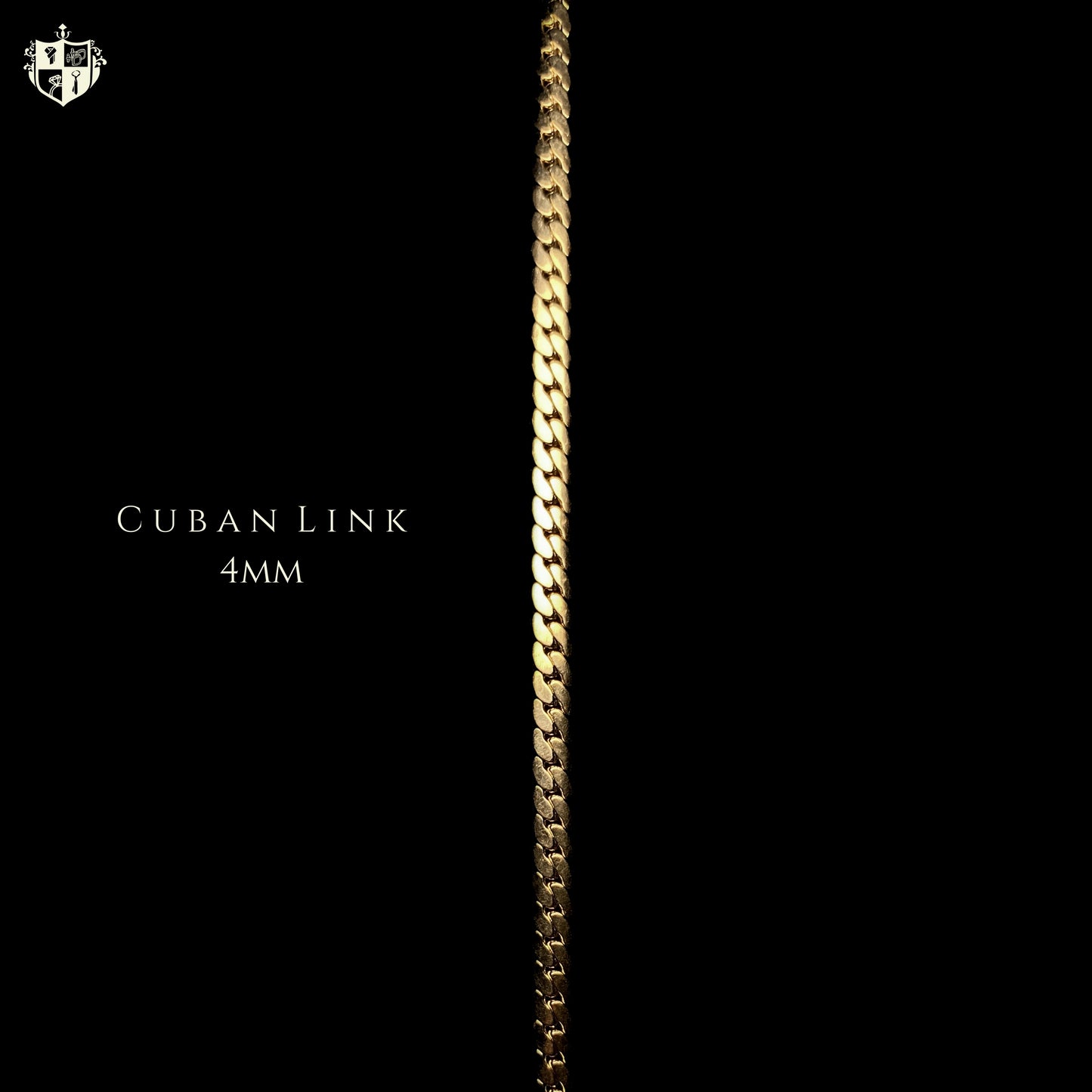 Cuban Link 4mm Chain (Gold)