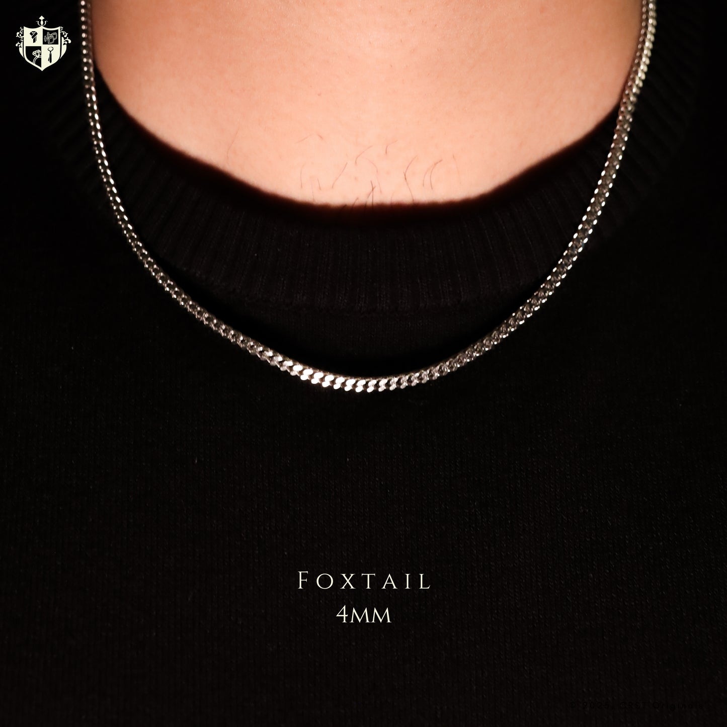 Foxtail 4mm Chain (Silver)