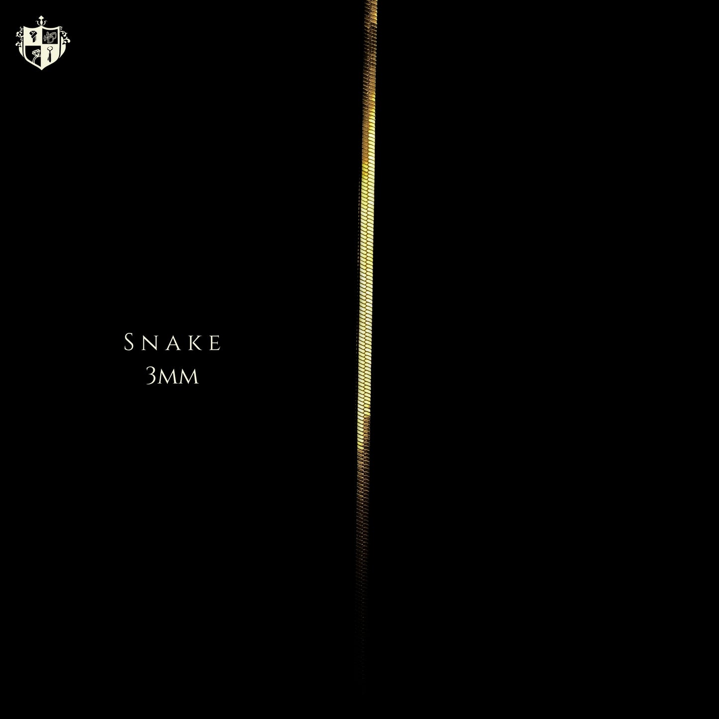 Snake 3mm Chain (Gold)