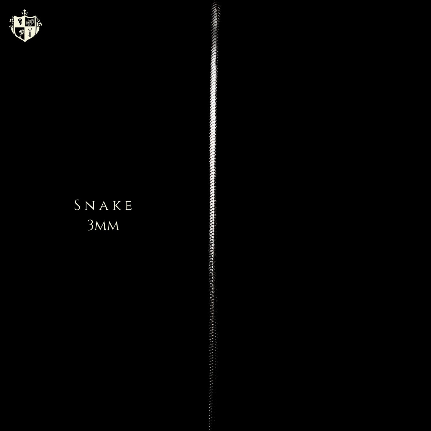 Snake 3mm Chain (Silver)