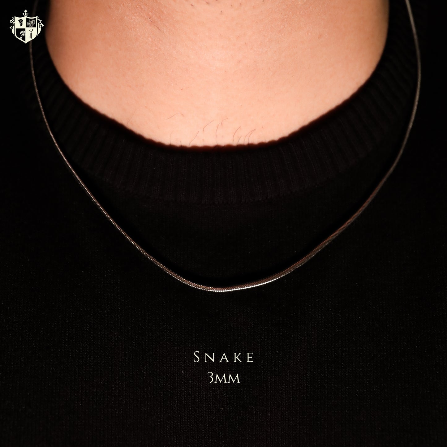 Snake 3mm Chain (Silver)
