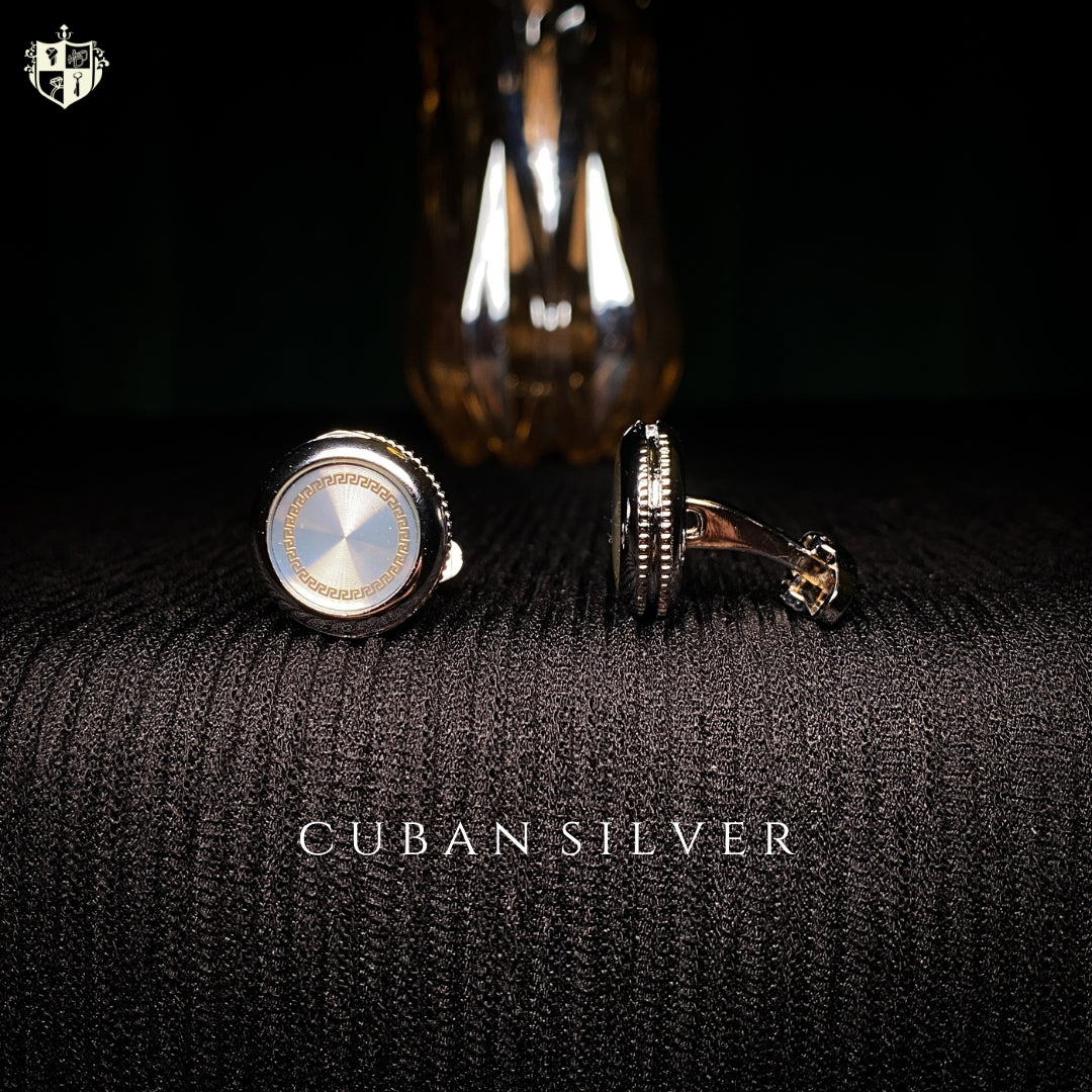 Cuban Silver Cufflinks