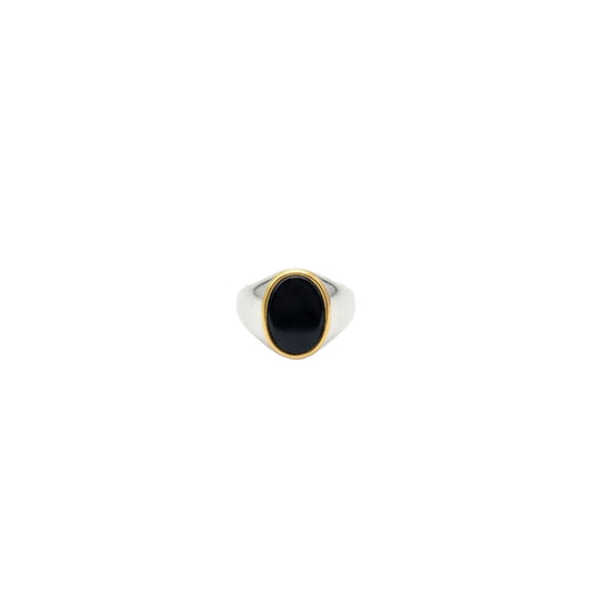 Teardrop Golden Accent Ring