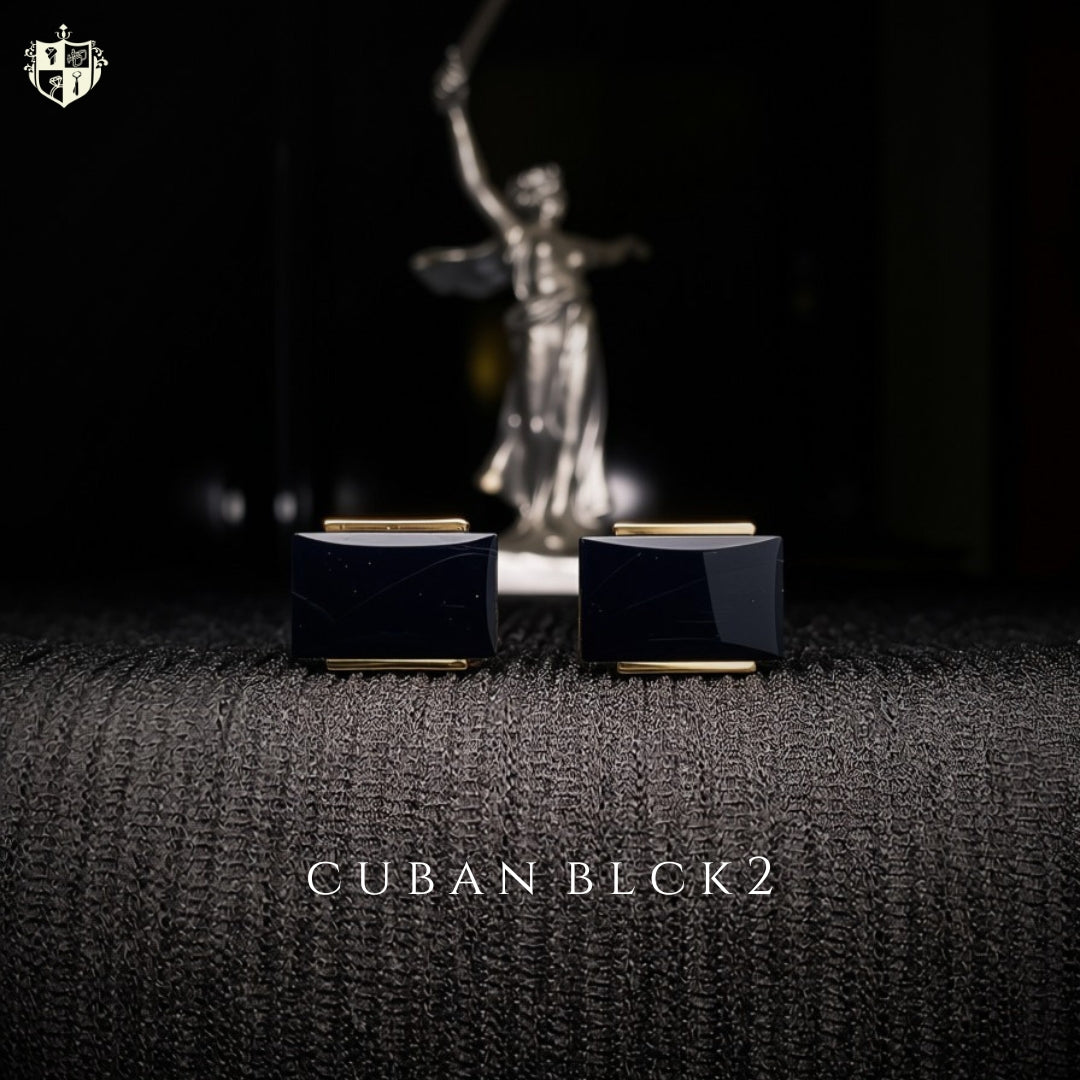 Cuban Blck 2 Cufflinks