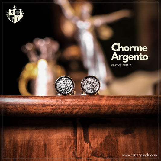 Chrome Argento - Cufflinks