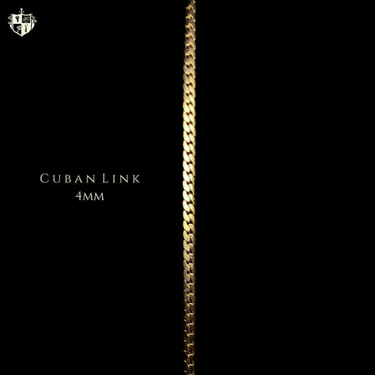 Cuban Link 4mm Chain (Gold)