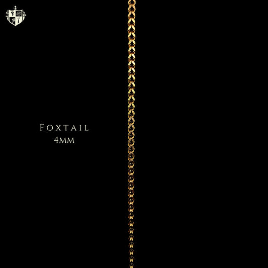 Foxtail 4mm Chain (Gold)