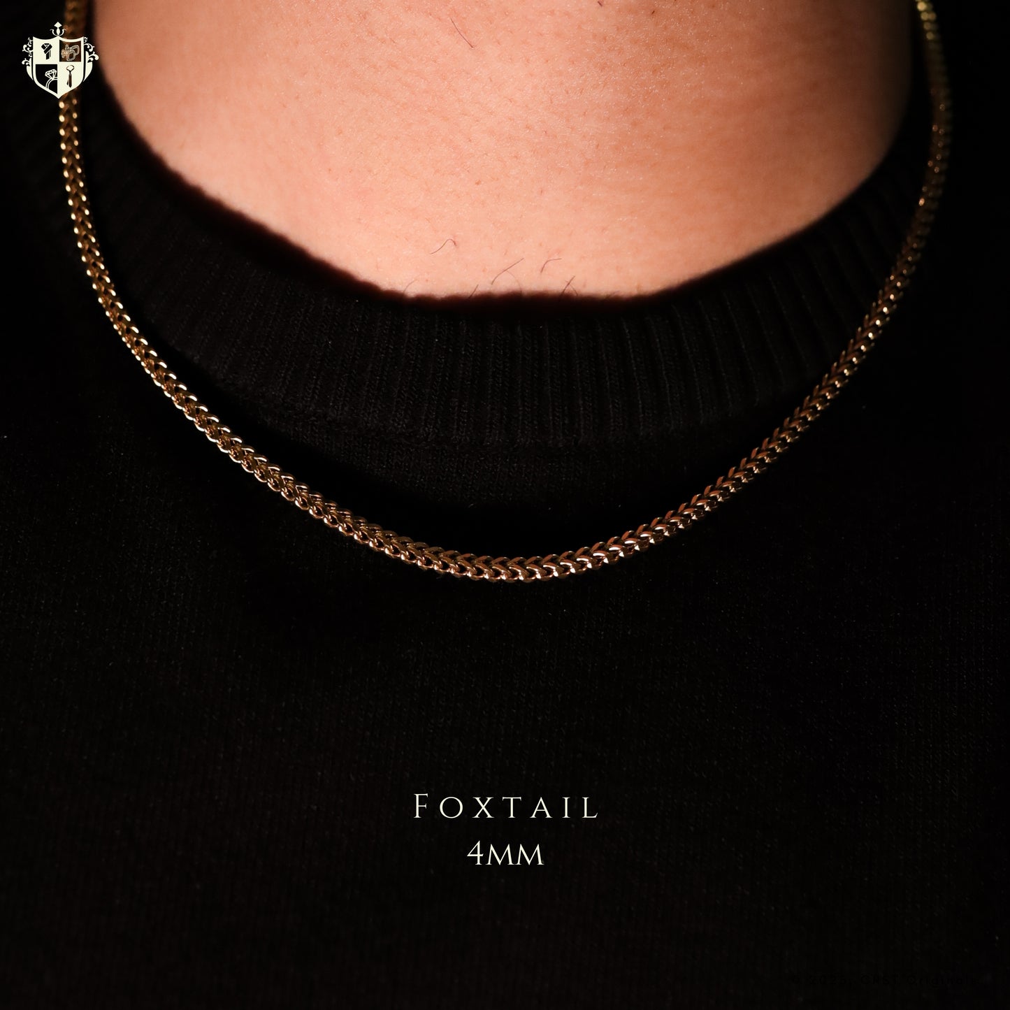 Foxtail 4mm Chain (Gold)