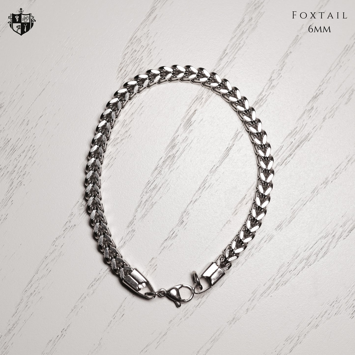 Foxtail 6mm bracelet (Silver)