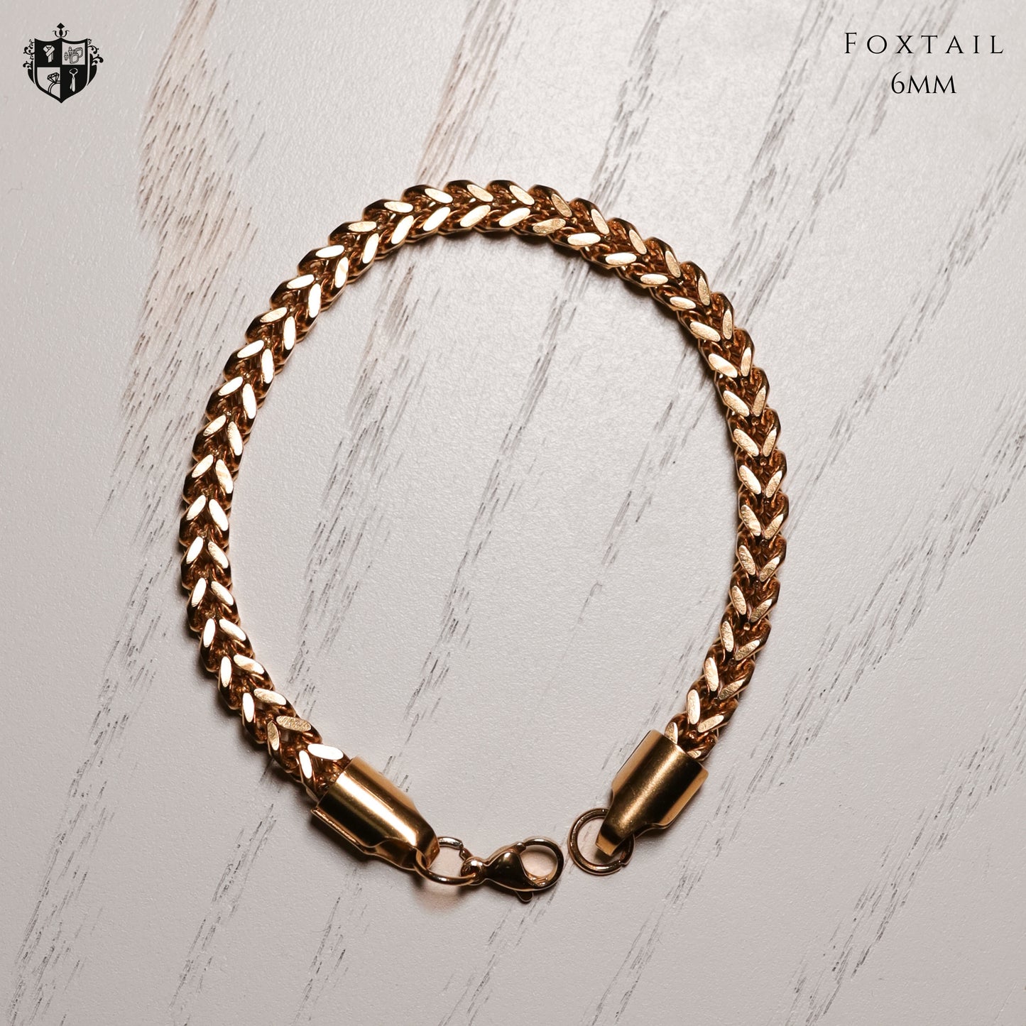 Foxtail 6mm Bracelet (Gold)