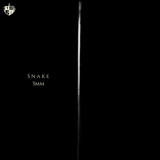 Snake 3mm Chain (Silver)