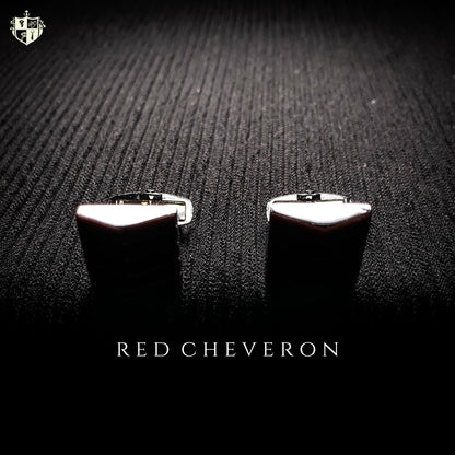 Red Chevron Cufflinks