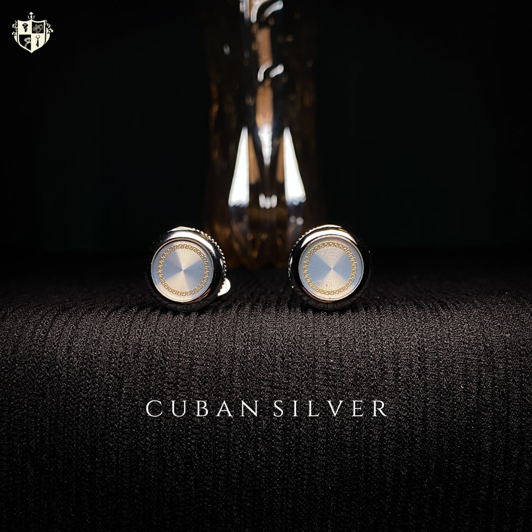 Cuban Silver Cufflinks