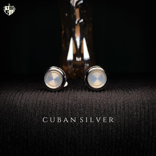 Cuban Silver Cufflinks